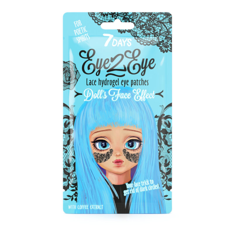 7DAYS EYE-2-EYE Lace Hydrogel Eye Patch Coffee 6g